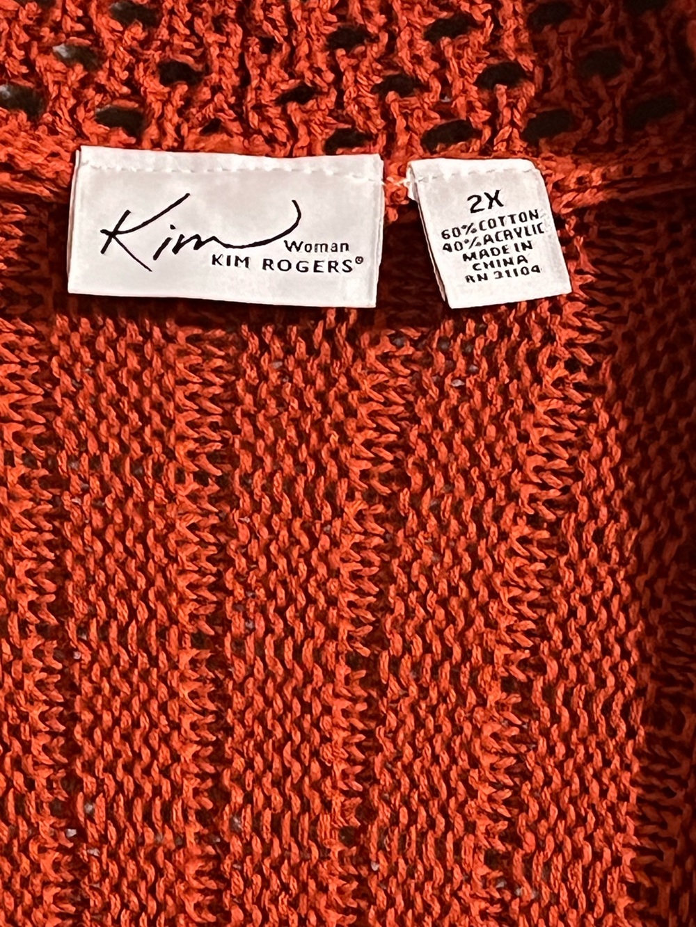 Kim Rogers Open-Front Knit Cardigan - Picture 2 of 7